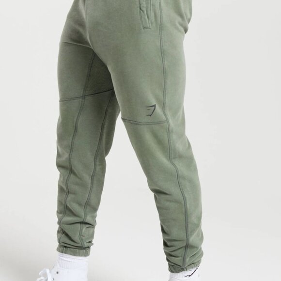 Green XS Gymshark Men's Heritage Joggers - Picture 3 of 4